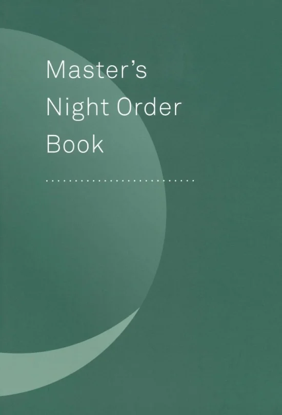 Nautical Equipment Night Order Book