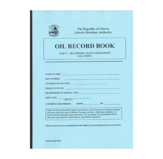 Nautical Equipment Oil Record bool Part I