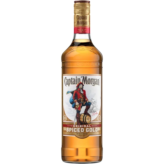 Alcohol RUM Captain Morgan Gold/Black Spiced 40% 1L