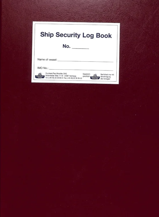 Safety Equipment Ship Security Logbook
