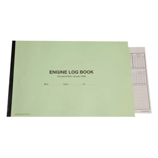 Nautical Equipment Engine room log book