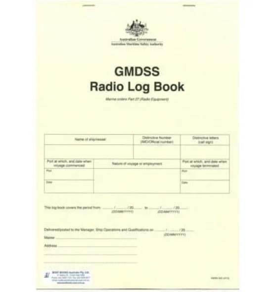 Nautical Equipment Radio Logbook