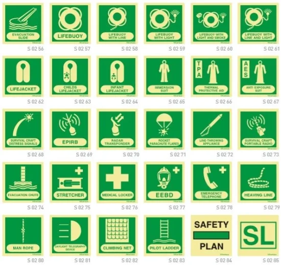 Safety Equipment IMO Signs